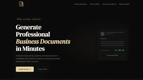 DocGen — Free Invoice Generator