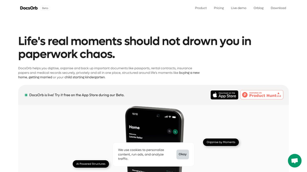 DocsOrb: Organise personal documents