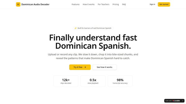 Dominican Audio Decoder