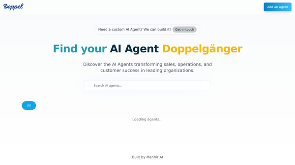 Doppel - A structured AI Agent directory