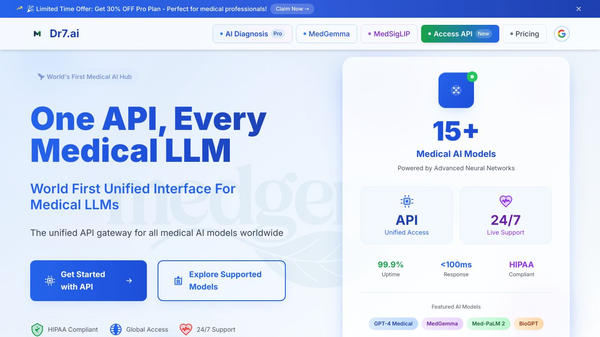 Dr7.ai medical api all in one