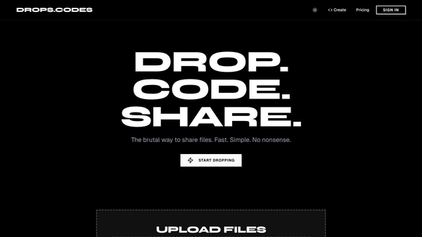 drops.codes — Share Files. Instantly.