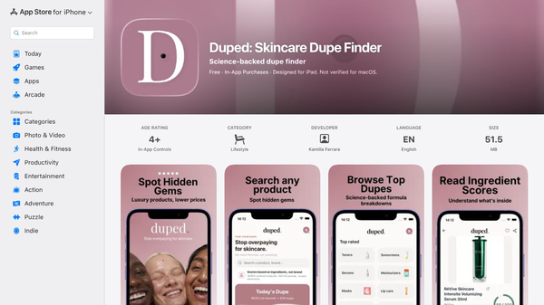 Duped: Skincare Dupe Finder