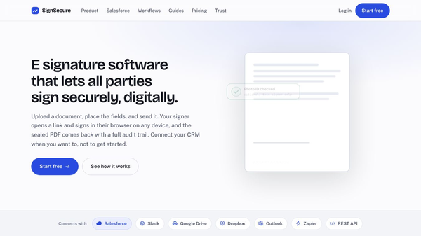 E-signature tool with AI Identity Checks