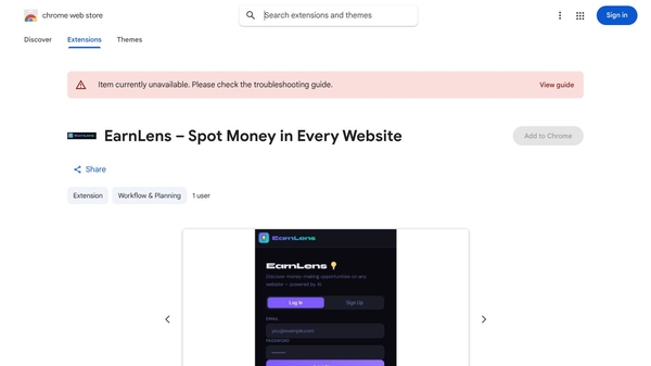 EarnLens – Spot Money in Every Website