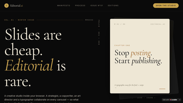 Editorial AI