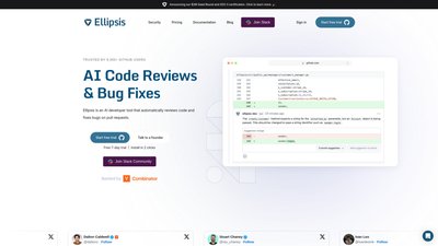 Ellipsis AI Code Reviews & Bug Fixes