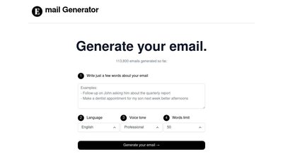 Email Generator