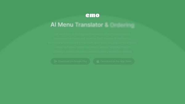 emo - AI Menu Translator