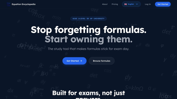 Equation Encyclopedia