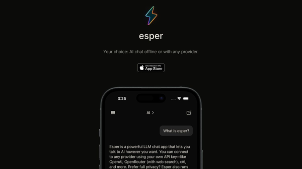 esper - Offline & Private AI for iOS