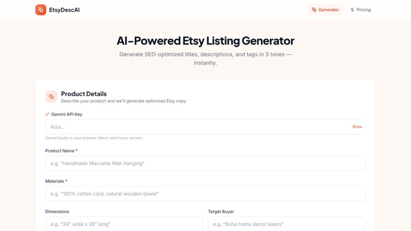 EtsyDescAI