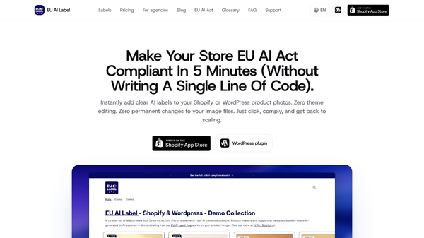 EU AI Label for AI Act (Article 50)