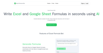 Excel Formul Bot