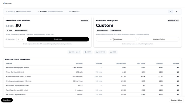 Exterview.ai – AI Intelligence Hiring