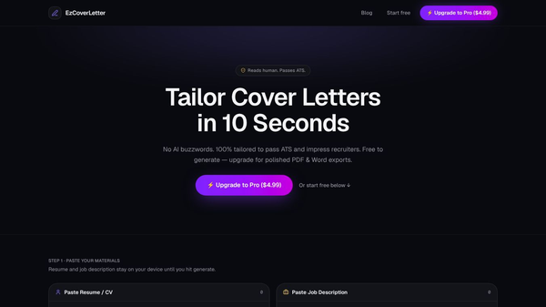 EZCoverLetter