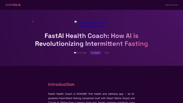 FastAI Health Coach