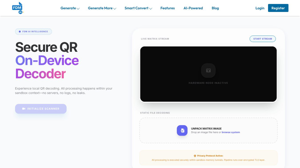 FDM AI QR Scanner