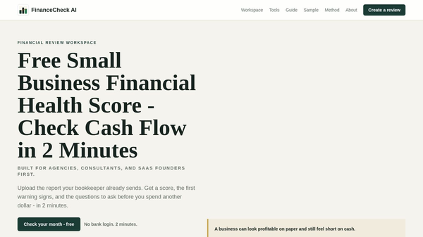 FinanceCheck AI