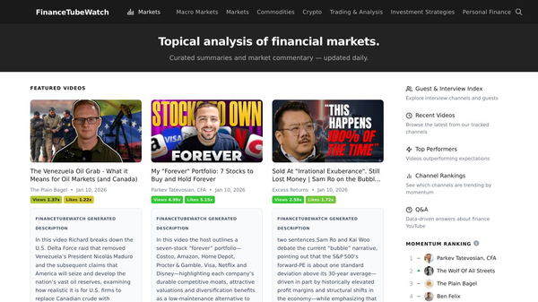 FinanceTubeWatch