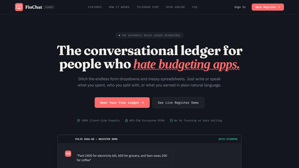 FinChat — Expense Tracker