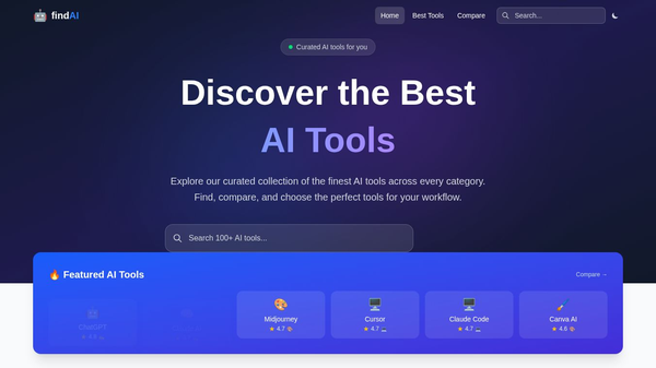 FindAI – Discover the Best AI Tools