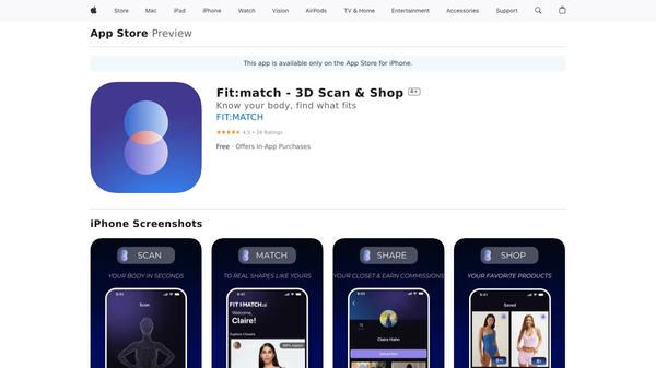 Fit:match AI - Digital Twin Shopping