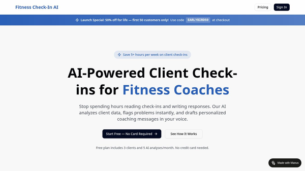 Fitness Check-In AI