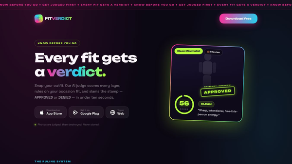 FitVerdict — Know before you go