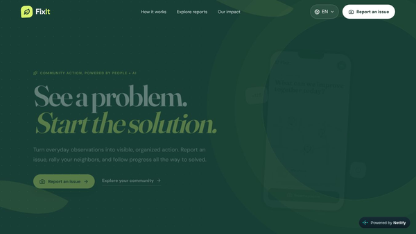 FixIt — Report issues, Solve faster