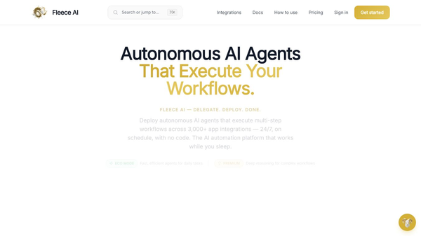 Fleece AI - Autonomous AI Agents