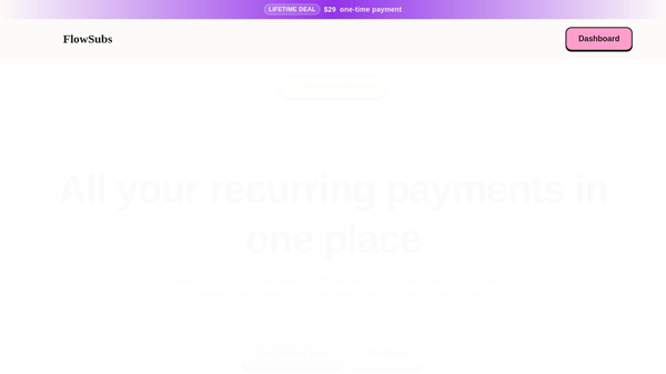 FlowSubs- Subscriptions Management
