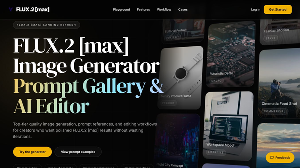 FLUX.2 [max] Image Generator