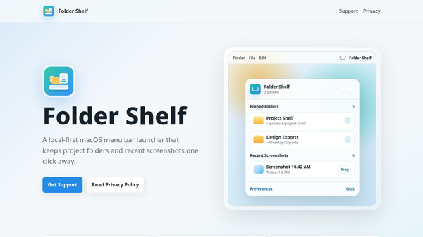 Folder Shelf
