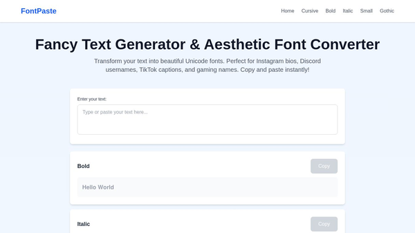 FontPaste