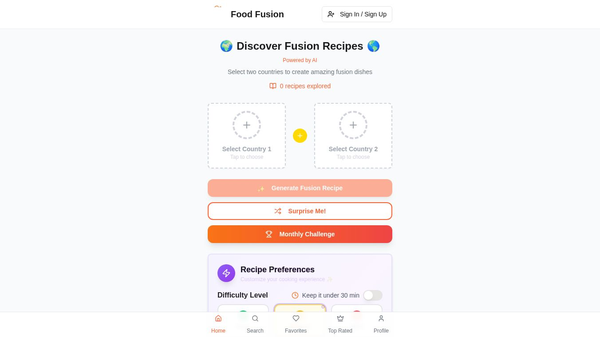 Food Fuson App