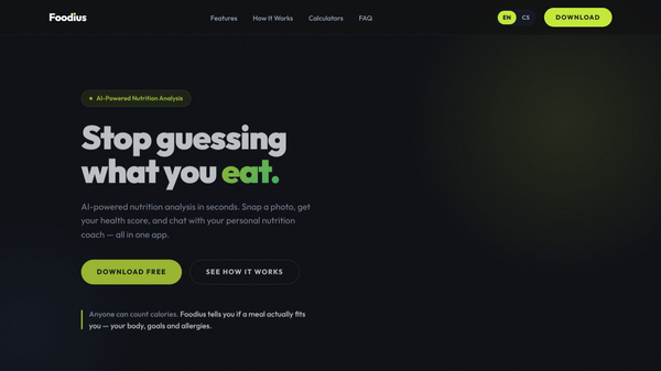 Foodius - AI Nutrition Assistant