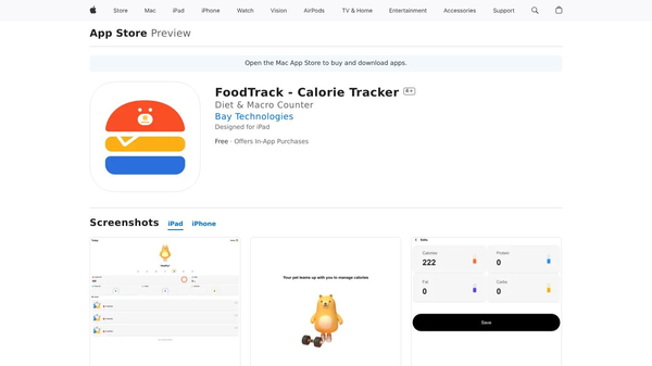 FoodTrack - Calorie Tracker