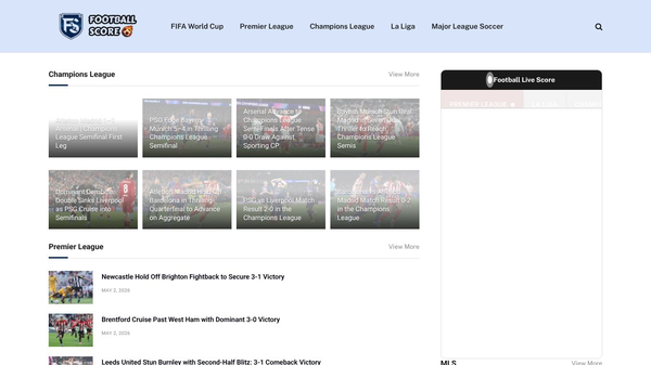 footballscore.news