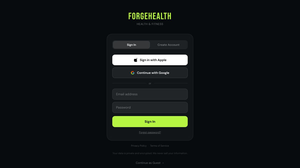 ForgeHealth — Health & Fitness