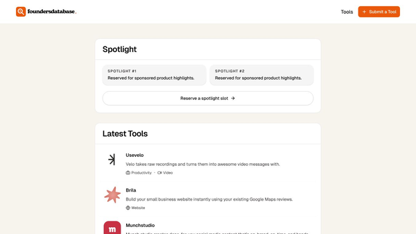 FoundersDatabase
