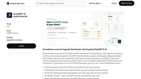 FoundGPT: AI Audit & llms.txt