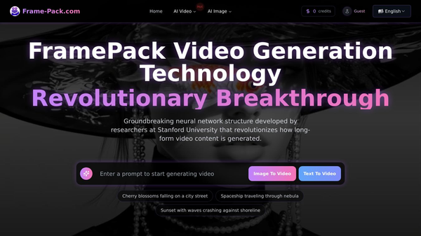 Frame-Pack.com | AI Video Generator