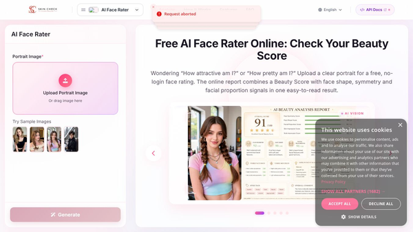 Free AI Face Rater Online – Beauty Score
