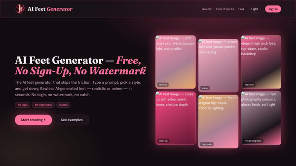 Free AI Feet Generator