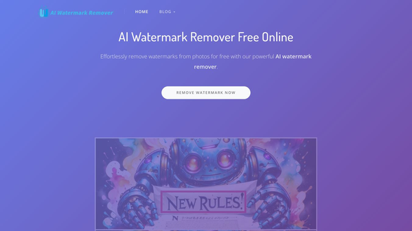 Free AI Watermark Remover Online