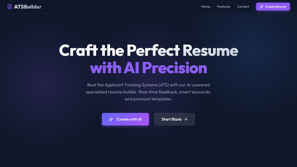 Free ATS Resume Builder