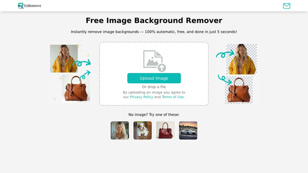 Free Image Background Remover (No Ads & No sign-up)