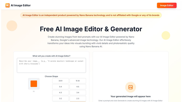Free Nano Banana AI Image Editor