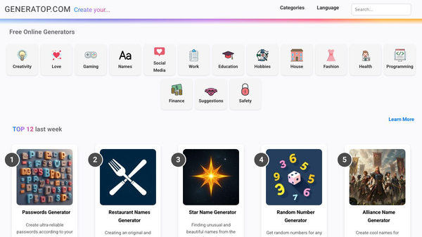 Free Online Generators
